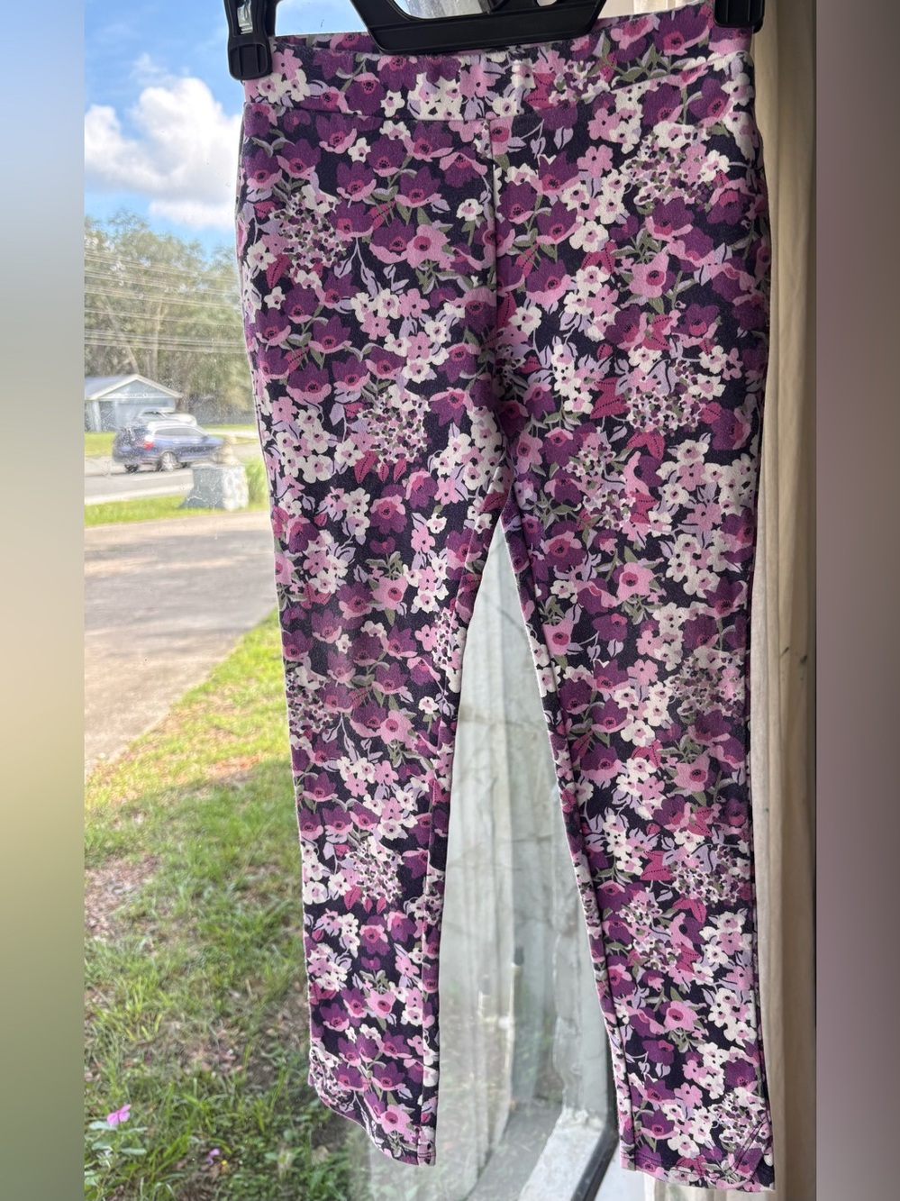Gymboree Purple Floral Girls' Leggings Size 8